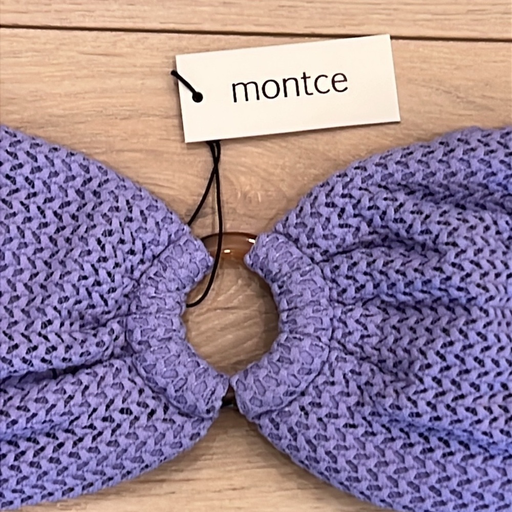 MONTCE Lavender Crochet Tori Ties Bandeau Bikini Top - Picture 7 of 13